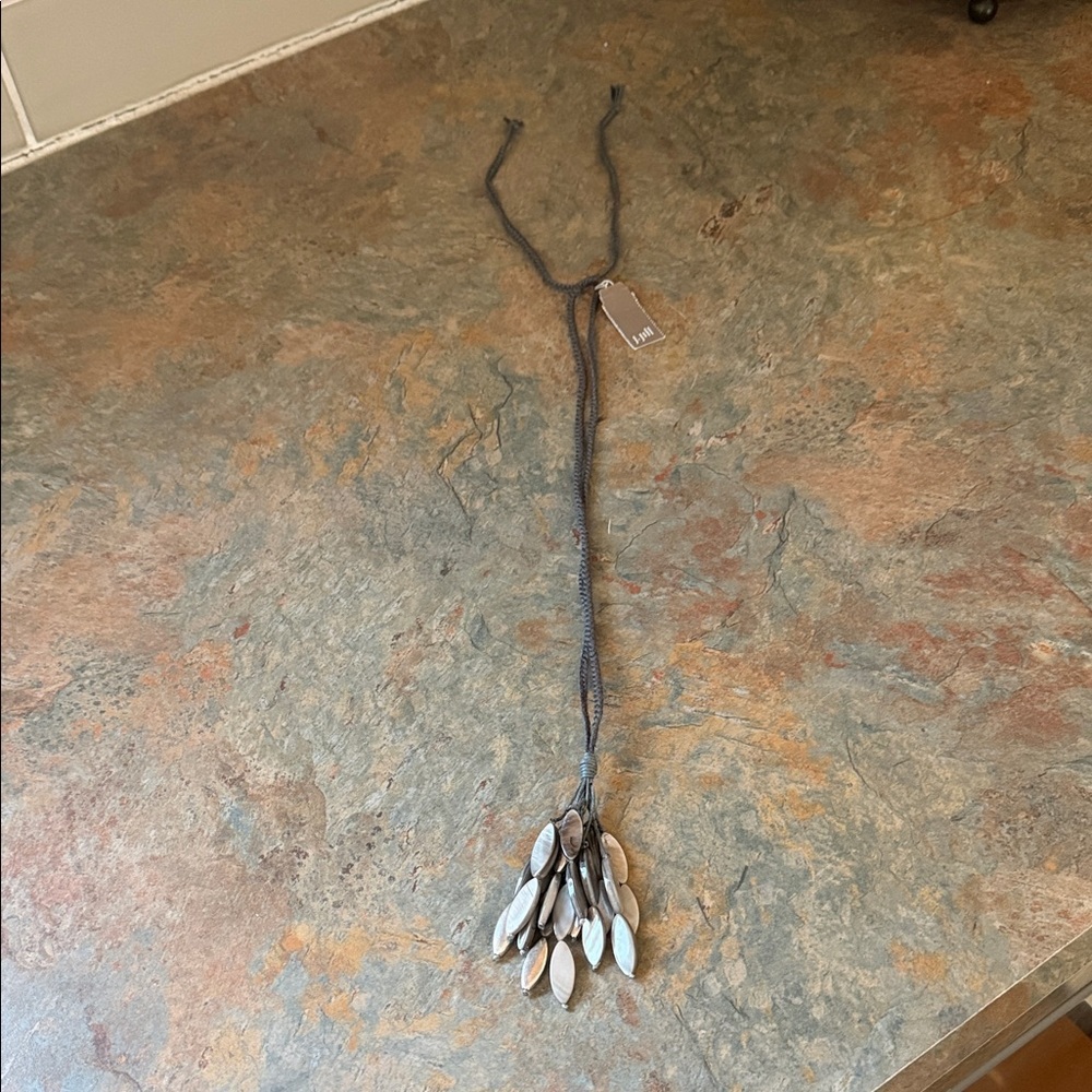 J. Jill Silver Leaf Pendant Necklace NWT